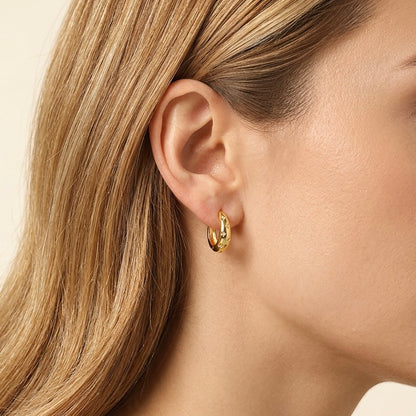 COSMIC STAR HOOPS PAIR